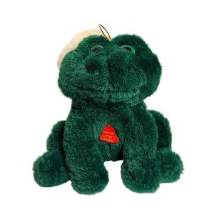 VTG Frog Freddy Plush Fun World Christmas Singing Ribbits Croaks to Jingle Bells